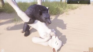 Wild Life / Werewolf Fucks Lioness at Beach