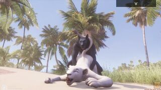 Wild Life / Werewolf Fucks Lioness at Beach