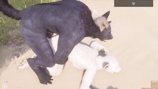 Wild Life / Werewolf Fucks Lioness at Beach