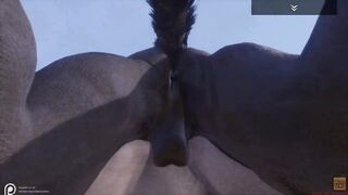Wild Life / Werewolf Fucks Lioness at Beach
