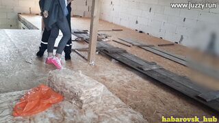 Hot wifey paid off the builder with sex