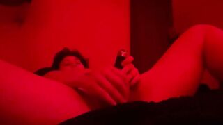 High and fucking myself to multiple shaking orgasms and squirting