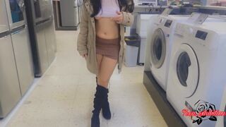 exposed naked lover on the outdoors mall (submissive ex-wife)