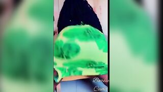 Barbie twerks and cunt strokes