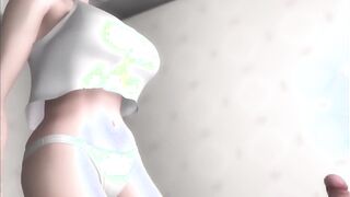 Thicc oriental nurse squirting and makes you cum many times [Semen analysis] / 3D Animated game