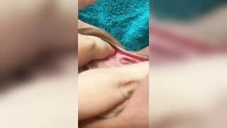 post shower solo play 