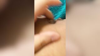 post shower solo play 