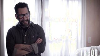 Stepsons New mistress Lacy Lennon Gets Intimidated By Dad