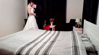 Bride gets plowed before wedding night by grooms best man (Biggest cummed !!!)