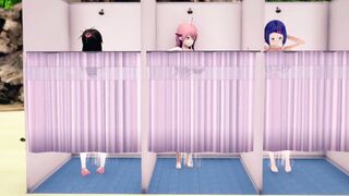 Paid shower room - Mystery Room - To Love Ru NTR - [MMD][BY-ま]