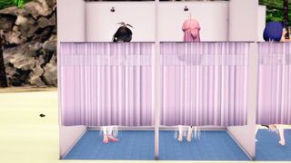 Paid shower room - Mystery Room - To Love Ru NTR - [MMD][BY-ま]