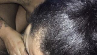 bimbo gives sloppy soak bj to the next door