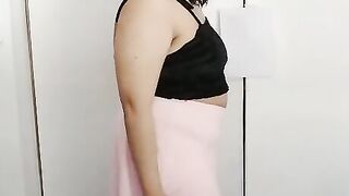 TRY ON TOPS / NO UNDERWEAR UNDER SKIRT