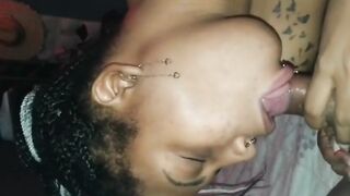 Stunning and sexual african wonderful oral sex