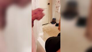 Huge Titty Gothic chick Gets A Mouth Full of Piss and a Throat Full of Cum