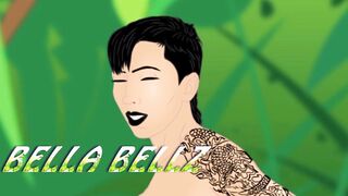 Bella gets her butt spread inside an anal sex beach