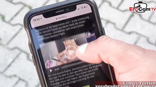 Long german Blonde pick up at the street for sex