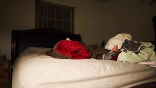 Bubble ass bombshell submits to her man after being woken up.