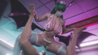 [DS Morrigan] My Cosplayer Lover Riding My Dick inside Hottest Japanese Nurse Outfit