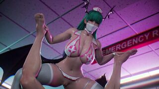 [DS Morrigan] My Cosplayer Lover Riding My Dick inside Hottest Japanese Nurse Outfit