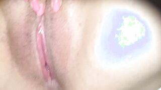 Long cum and squirt from the wifey then gets covered into the cum load