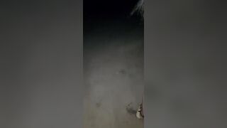 PEEING ON MY HANDS NUDE  WENT FILTHY INSIDE THE WOODS AT NIGHT