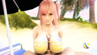 DOA Hot Honoka Banged Rough on the Beach 3D SFM / Blender Animated