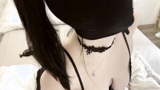 Masked Babe Huge Boobies Bitch Fascial Gun Orgasm