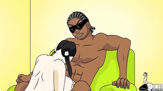 I get this long tit nerdy women to suck my