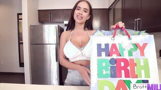BrattyMILF - Hugest Tit Stepmom Victoria June Gets Sex Vibrator And Birthday Sex For Freaky Stepson