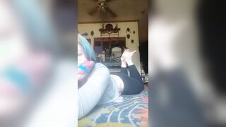 Toe bound on my belly