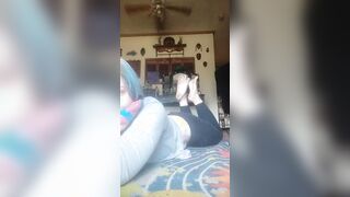 Toe bound on my belly