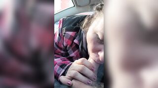 Sunny day vehicle fellatio MILF want my dick