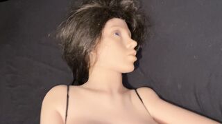 Cunt Creampie for Sex Doll after Anal Morning Boned