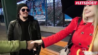 BUMSBUS - Long Melons Camgirl Angel Wicky Gets Huge African Dick Inside Her Vagina - LETSDOEIT