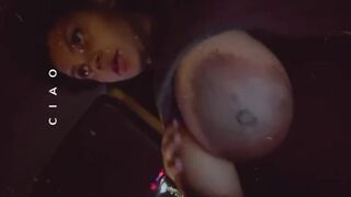 My long booty tits out while I’m driving