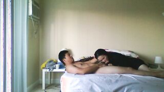 爆操我的大屁股学生女友直到内射Fuck my long booty Oriental lover rough with a cumshot