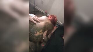 Cum shot across her boobs after a thick penis banged! her