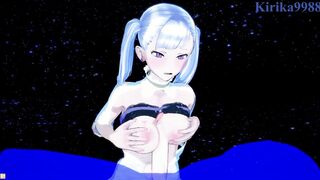Noelle Silva and I have deep sex on the beach at night. - Ebony Clover Cartoon