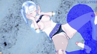 Noelle Silva and I have deep sex on the beach at night. - Ebony Clover Cartoon