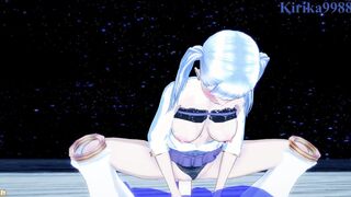 Noelle Silva and I have deep sex on the beach at night. - Ebony Clover Cartoon