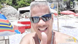 Bukakke Mirella Mansur On Abricó Beach Taking Fucking Men goes
