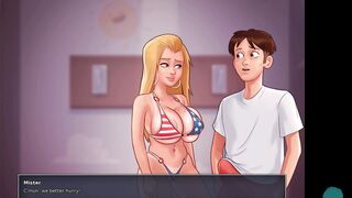 SUMMERTIME SAGA #90 • Massaging those humongous breasts is virgin