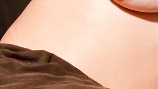 Rough tit whipping !!! Cum shot!!