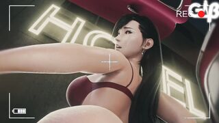 final fantasy: vulgar tifa lockhart BLACKED - close up anal banged! - outdoor vehicle sex into front of hotel