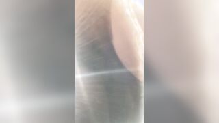 Amateur squirts on sneaky link inside OUTDOOR PARK!