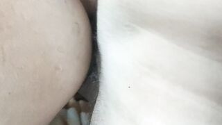 inserted a pvc pussy in her vagina and pounded the pussy inside her twat