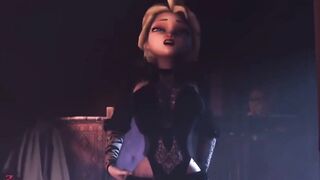 Frost queen gets it rough inside twat and booty from long stud