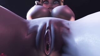 Frost queen gets it rough inside twat and booty from long stud