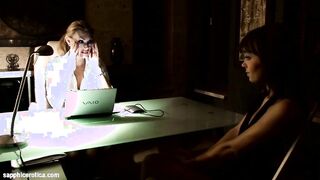 Seduced Coworker - by Sapphic Erotica lesbo sex with Nikitta